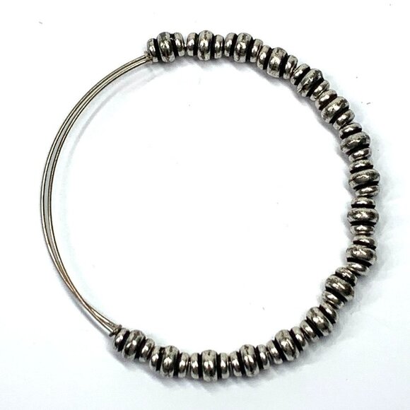 Alex and Ani Beaded Charm Bracelet Silver Finish - Expands 2"- 3.5" - Picture 2 of 2